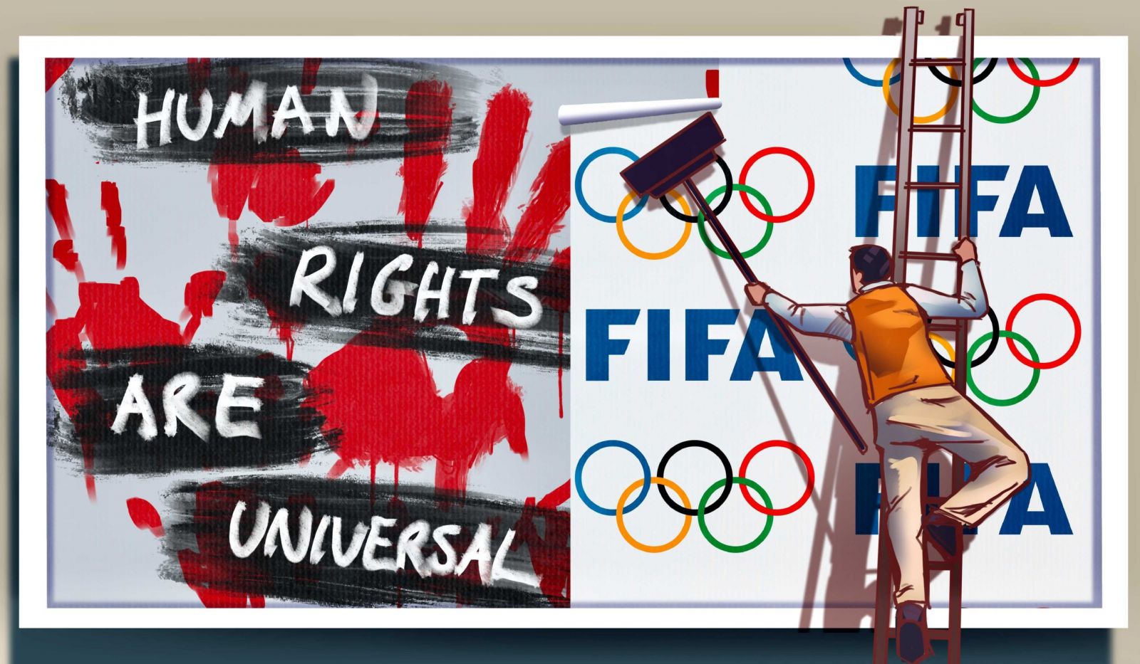 Sportswashing: mascarar a violação dos direitos humanos com esporte.