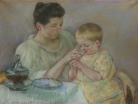 Mother Feeding Child de Mary Cassatt.