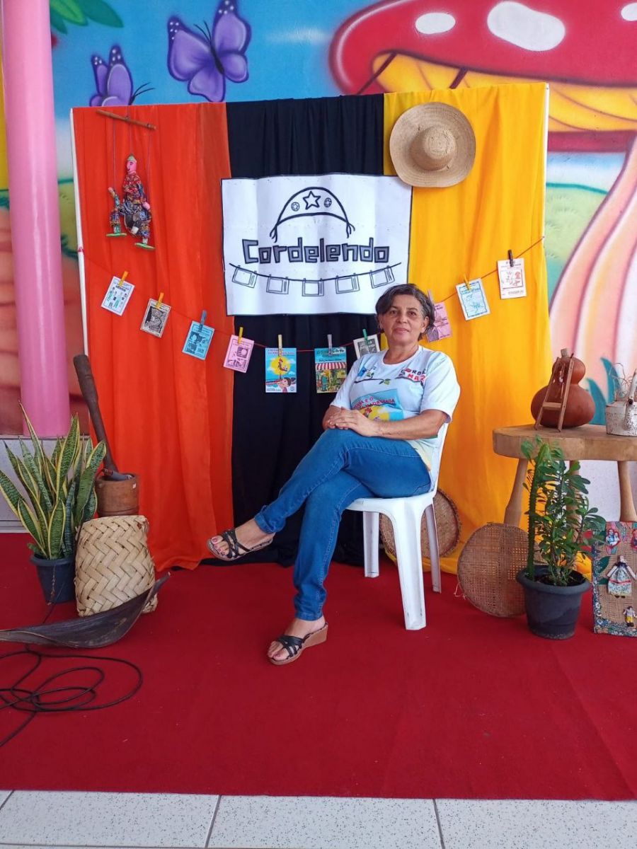 A Cordelista Maria José Soares durante evento em sua cidade, Timon-MA