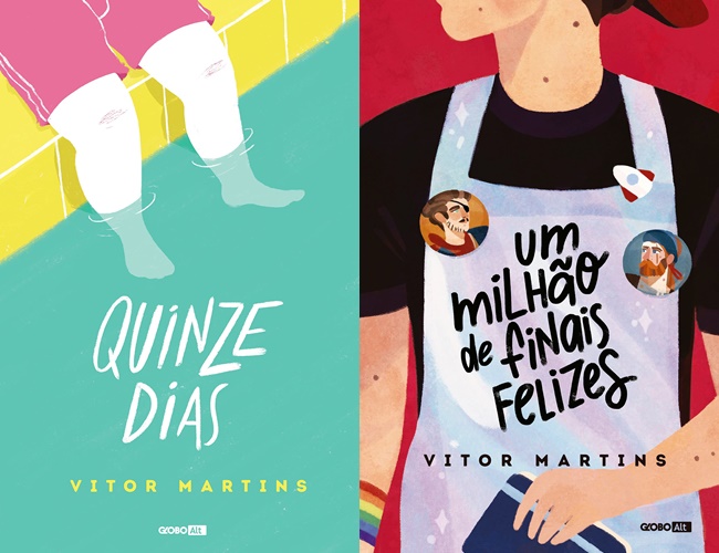 Capa de "Quinze Dias/ Um Milhão de Finais Felizes", Vitor Martins. (Foto: Reprodução/ Editora Globo Alt)