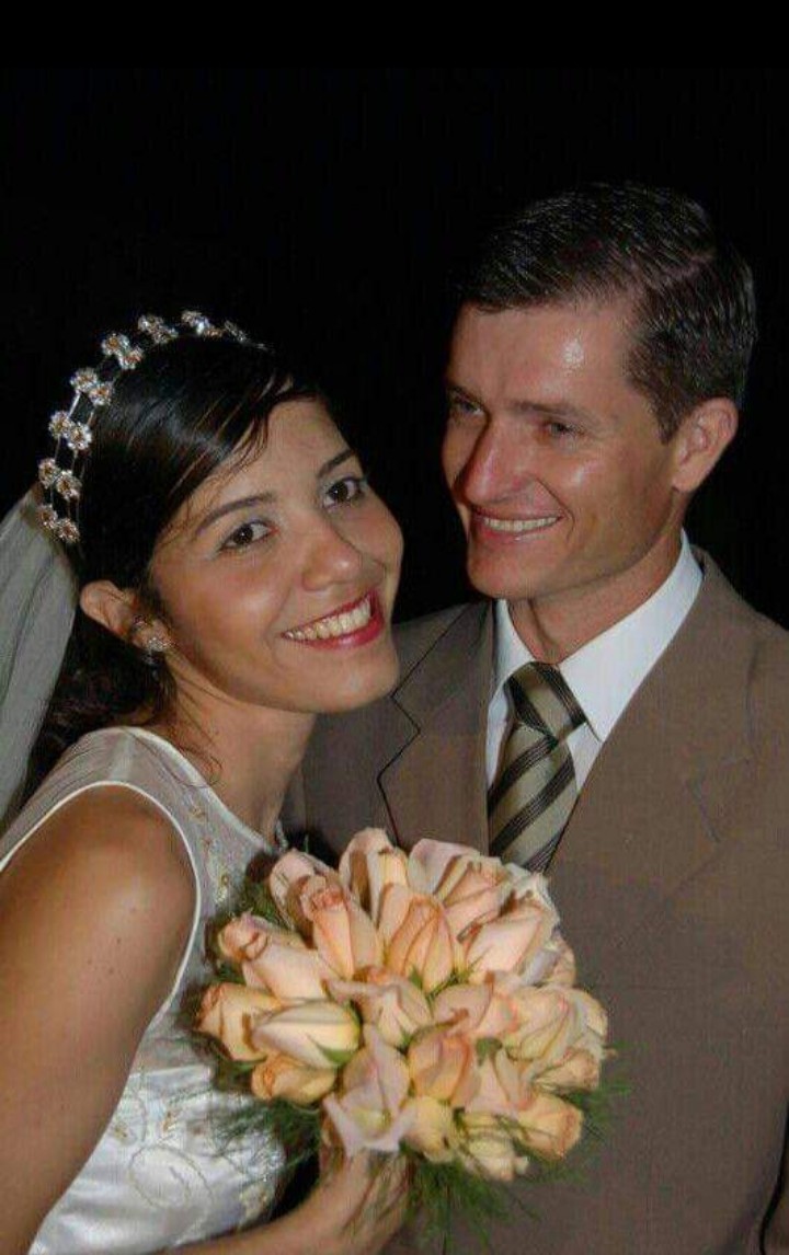 Casamento de Edson e Adriana, em dezembro de 2005.