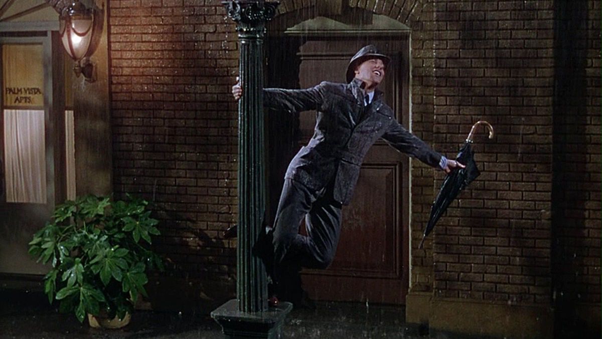 Gene Kelly como Don Lockwood, em Singing In The Rain.