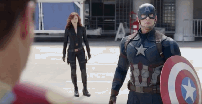 (Cena de 'Capitão América Guerra Civil'. Reprodução: Marvel Studios/ Disney)