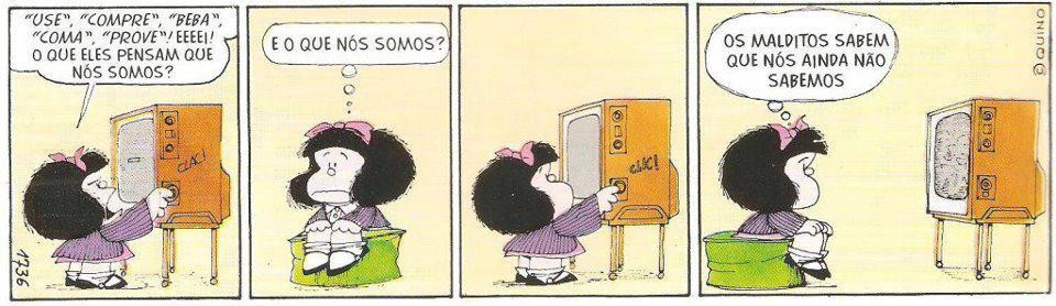 Reprodução Quino// Mafalda em: Consumismo