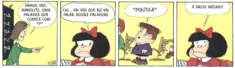 Tirinha de Mafalda