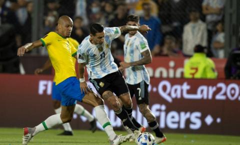 ​Em clássico quente, Brasil e Argentina empatam nas Eliminatórias